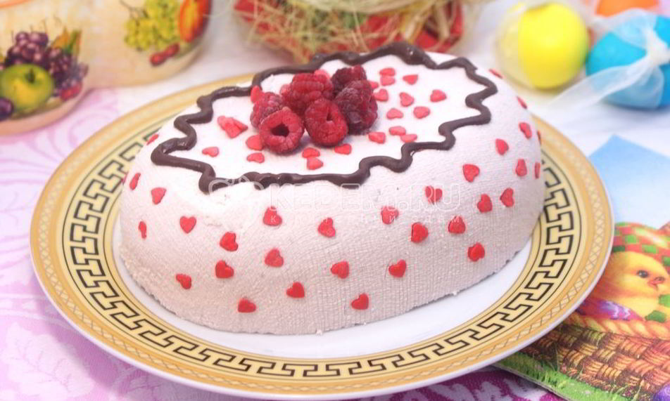 Рецепт пасхи малиновой