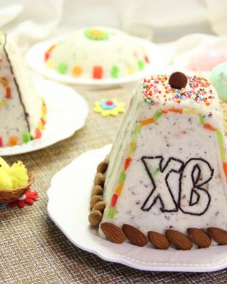 Пасха творожная сливочная с орехами заварная