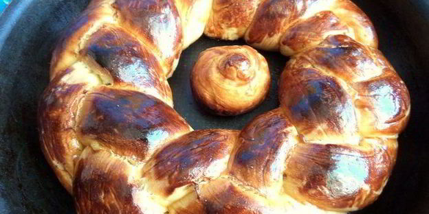 пасхальная коса с цукатами