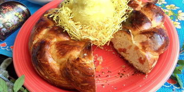 пасхальная коса с цукатами