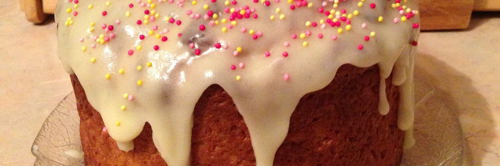 Пасхальный кулич на сливках