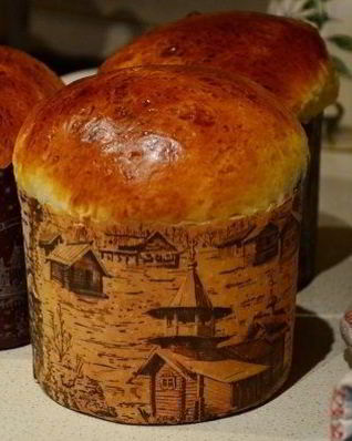 Пасхальный кулич на сметане