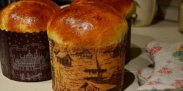 пасхальный кулич на сметане