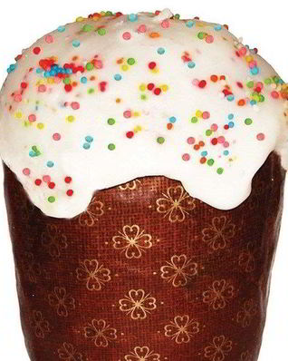 Пасхальный кулич с изюмом и курагой