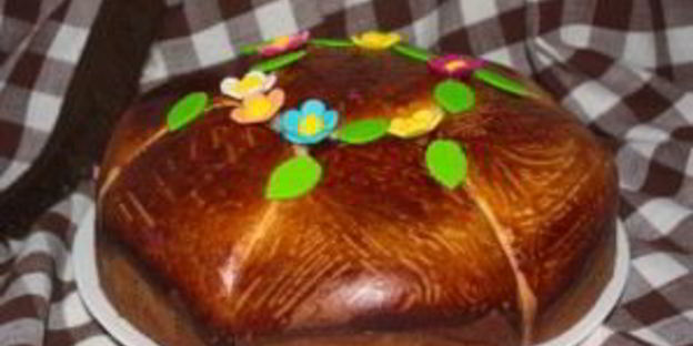 пасхальный сдобный каравай