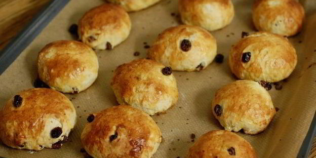 пасхальные булочки с творогом