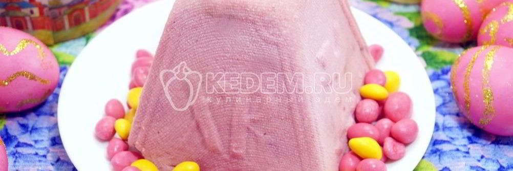 Творожная пасха Вишневая