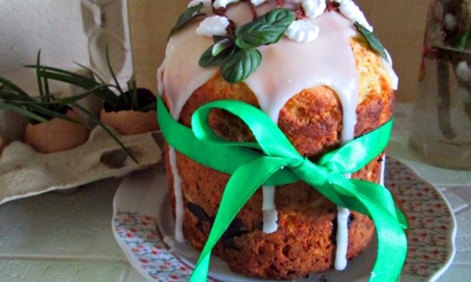 Рецепт творожного кулича с черносливом