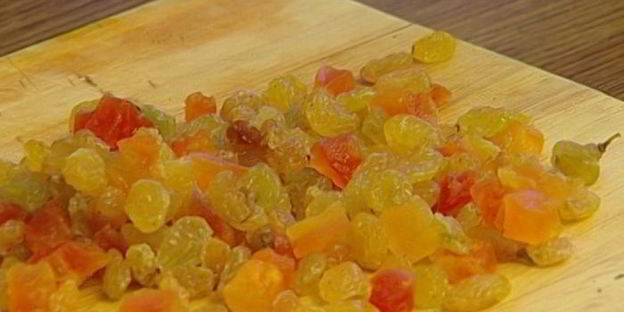 ванильная пасха с цукатами и миндалем