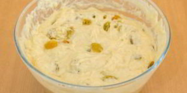 ванильный кулич на сливках