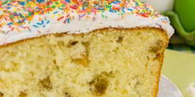 ванильный кулич на сливках