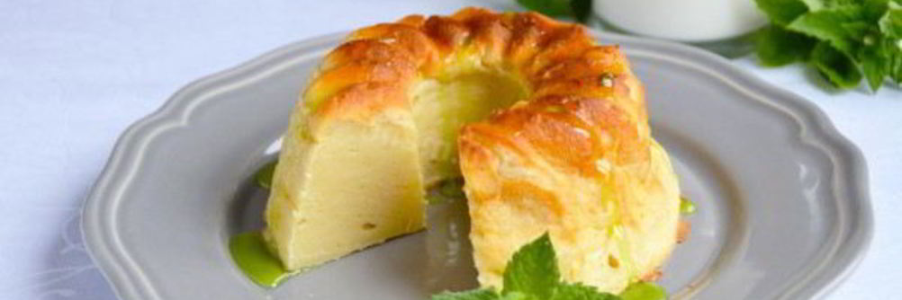 Пудинг из творога в духовке