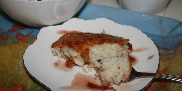 рисово-ванильный пудинг для малышей