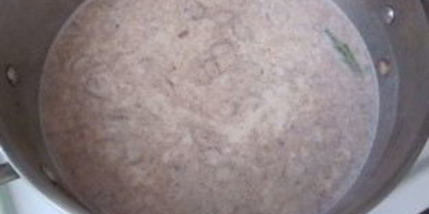 рисовый пудинг с изюмом и миндалем