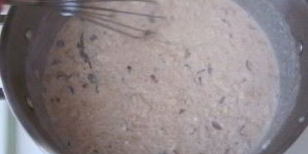 рисовый пудинг с изюмом и миндалем