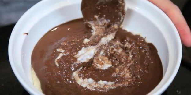 шоколадно-мятный десерт из кускуса