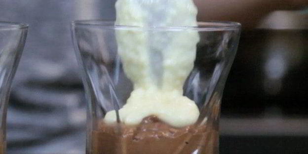 шоколадно-мятный десерт из кускуса