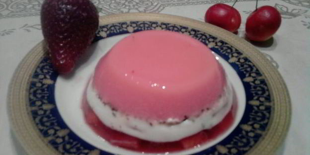 сливочно-ягодное желе