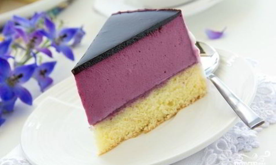 Рецепт черничного суфле для торта