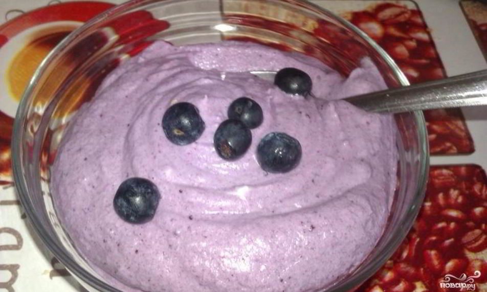 Рецепт черничного суфле