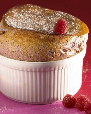 Грушево-малиновое суфле