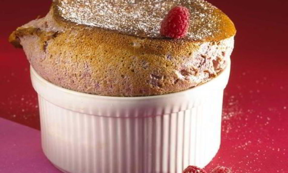 Рецепт грушева-малинового суфле