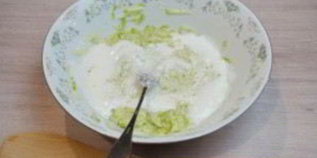 кабачковое суфле с индейкой под грибным соусом