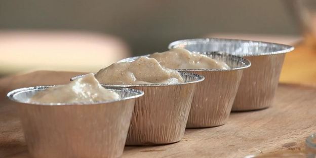 копченая утка с яблочным суфле