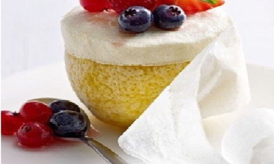 Рецепт лимонно-ягодного суфле