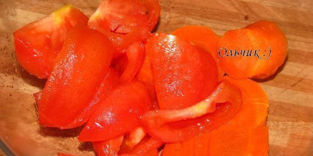 нежное овощное суфле с курицей и сыром