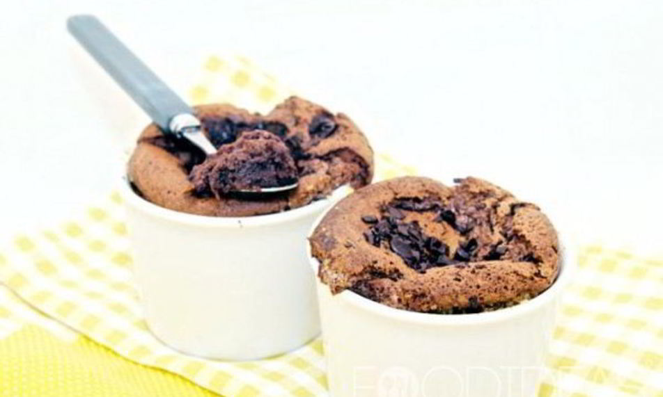 Рецепт шоколадного суфле с хурмой