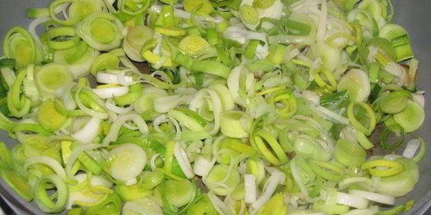 суфле из лука-порея