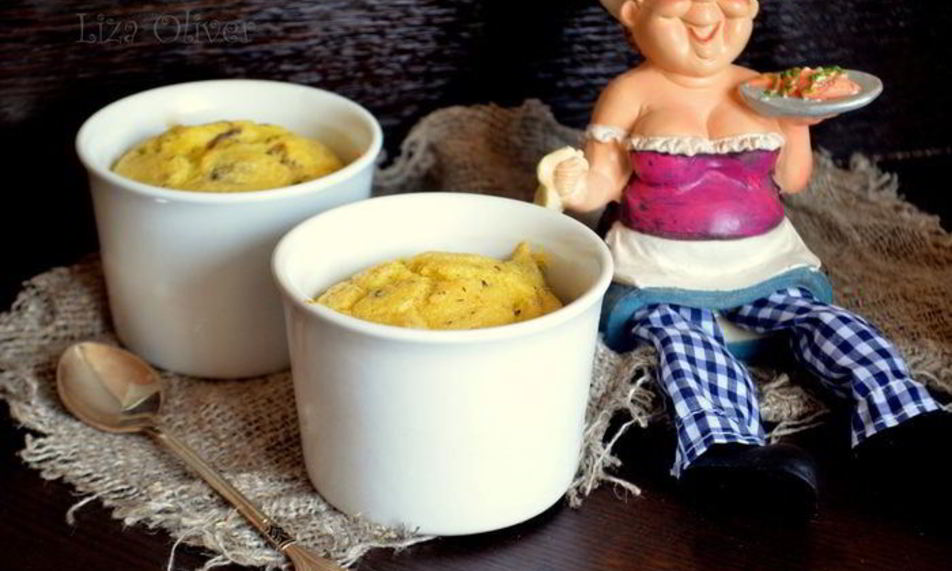 Рецепт суфле из поленты с вешенками