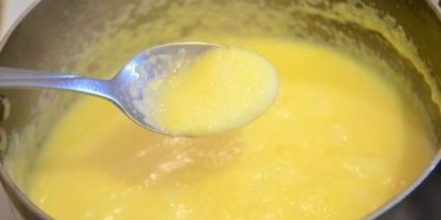 суфле из поленты с вешенками