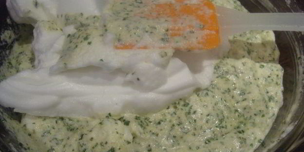 суфле из шпината с пармезаном