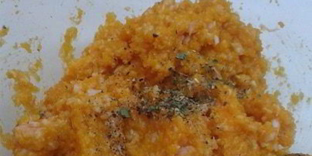 суфле из тыквы с креветками