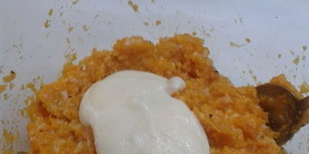 суфле из тыквы с креветками