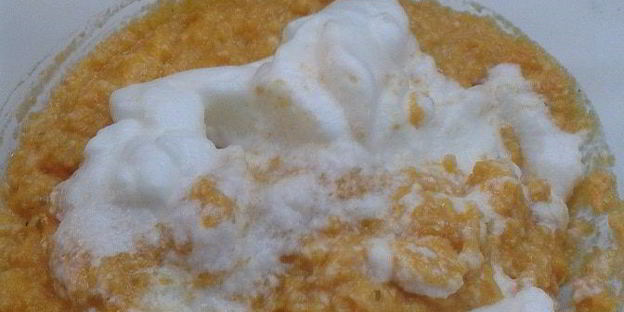 суфле из тыквы с креветками