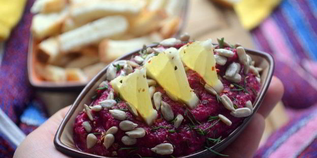 свекольно-грибное суфле