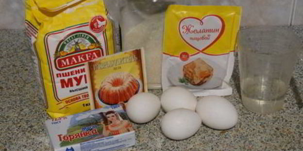 торт-суфле цветочное облако