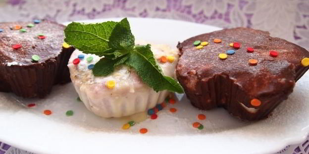 творожно-малиновое суфле