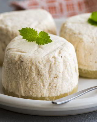 Творожное суфле с ананасом и бананом