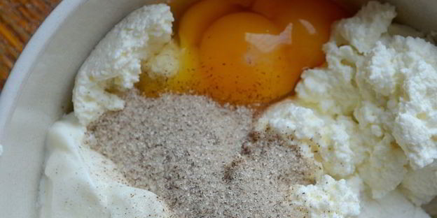 творожное суфле с киви в тесте