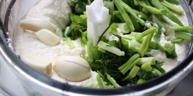 творожное суфле с зеленой фасолью