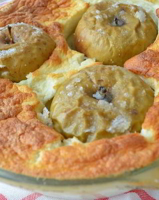 Яблоки в манном суфле
