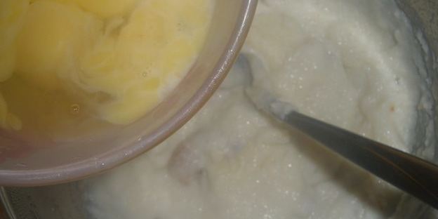 яблоки в манном суфле