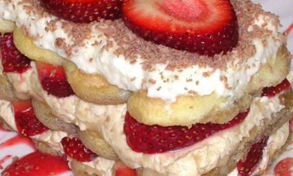 Рецепт клубничного тирамису для двоих