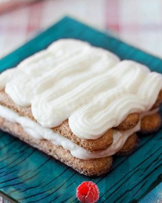 Крем для тирамису с маскарпоне с сахарной пудрой и сливками