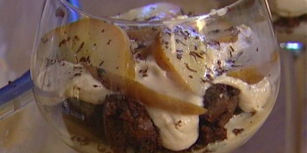 шоколадный тирамису с грушей