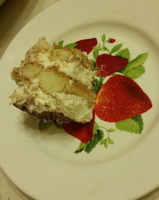 Тирамису без яиц с ликером Амаретто